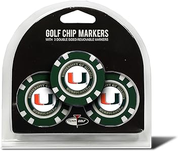 Team Golf NCAA Poker Chip Size with Pop Out Smaller Double-Sided Enamel Markers