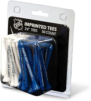 Team Golf NHL 2-3/4" Golf Tees, 50 Pack, Regulation Size, Multi Team Colors