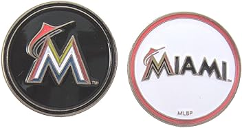 Miami Marlins Golf Ball Marker (2-Sided)