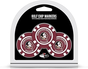 Team Golf NCAA Poker Chip Size with Pop Out Smaller Double-Sided Enamel Markers