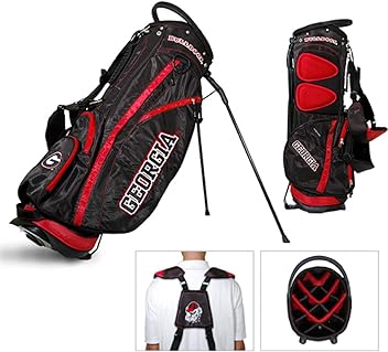 Team Golf NCAA Fairway Golf Stand Bag, Lightweight, 14-Way Top, Spring Action Stand, Insulated Cooler Pocket, Padded Strap, Umbrella Holder & Removable Rain Hood