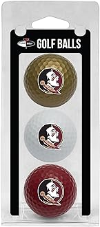 Team Golf NCAA Regulation Size Golf Balls, 3 Pack, Full Color Durable Team Imprint