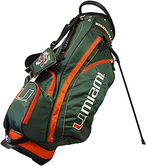 Team Golf NCAA Fairway Golf Stand Bag, Lightweight, 14-Way Top, Spring Action Stand, Insulated Cooler Pocket, Padded Strap, Umbrella Holder & Removable Rain Hood