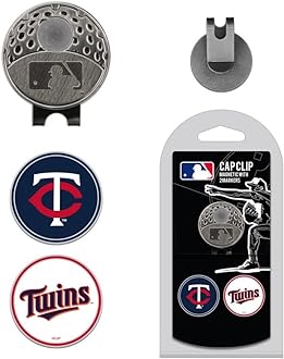 Team Golf MLB Unisex-Adult Cap Clip with 2 Golf Ball Markers