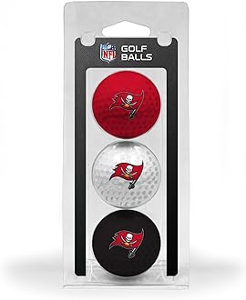 Team Golf NFL Regulation Size Golf Balls, 3 Pack, Full Color Durable Team Imprint