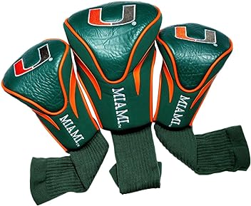 Team Golf NCAA Numbered 1, 3, & X, Fits Oversized Drivers, Utility, Rescue & Fairway Clubs, Velour Lined for Extra Club Protection