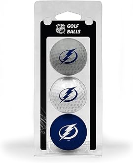 Team Golf NHL Regulation Size Golf Balls, 3 Pack, Full Color Durable Team Imprint