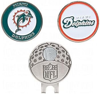 Team Golf NFL Golf Cap Clip with 2 Removable Double-Sided Enamel Magnetic Ball Markers, Attaches Easily to Hats