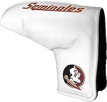 Team Golf NCAA Team Golf NCAA Tour Blade Putter Cover (White), Fits Most Blade Putters, Scotty Cameron, Taylormade, Odyssey, Titleist, Ping, Callaway