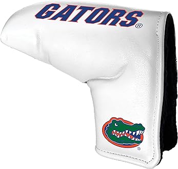 Team Golf NCAA Team Golf NCAA Tour Blade Putter Cover (White), Fits Most Blade Putters, Scotty Cameron, Taylormade, Odyssey, Titleist, Ping, Callaway