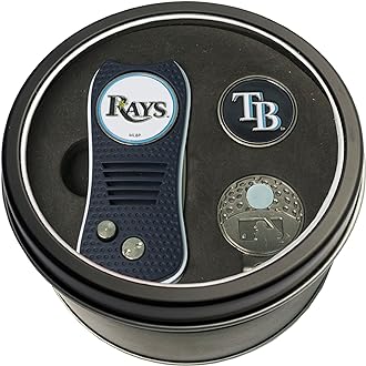 Team Golf MLB Adult-Unisex Tin Gift Set with Retractable Divot Tool, Cap Clip, and Ball Marker